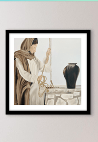 Woman at the Well Print, Framed