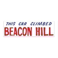 Image 1 of This Car Climbed Beacon Hill bumper sticker