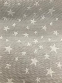 Image 2 of Piqué Tapicería - Estrellas Blanco/Gris - 14€/m