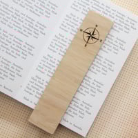 Image 6 of Compass Bookmark. Travel Gift. Retirement Gift. Graduation Gifts. 5th Anniversary Gift.