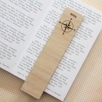 Image 3 of Compass Bookmark. Travel Gift. Retirement Gift. Graduation Gifts. 5th Anniversary Gift.