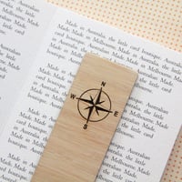 Image 4 of Compass Bookmark. Travel Gift. Retirement Gift. Graduation Gifts. 5th Anniversary Gift.