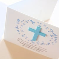 Image 2 of Handmade Confirmation Card. Personalised Boy Confirmation Card.