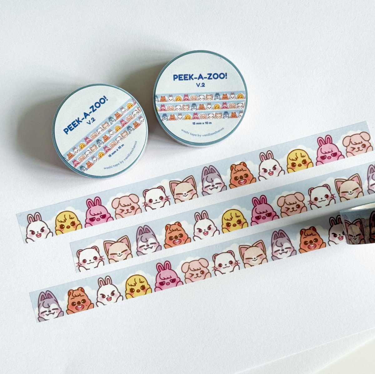 Image of Peek-A-ZOO V.2 Washi Tape