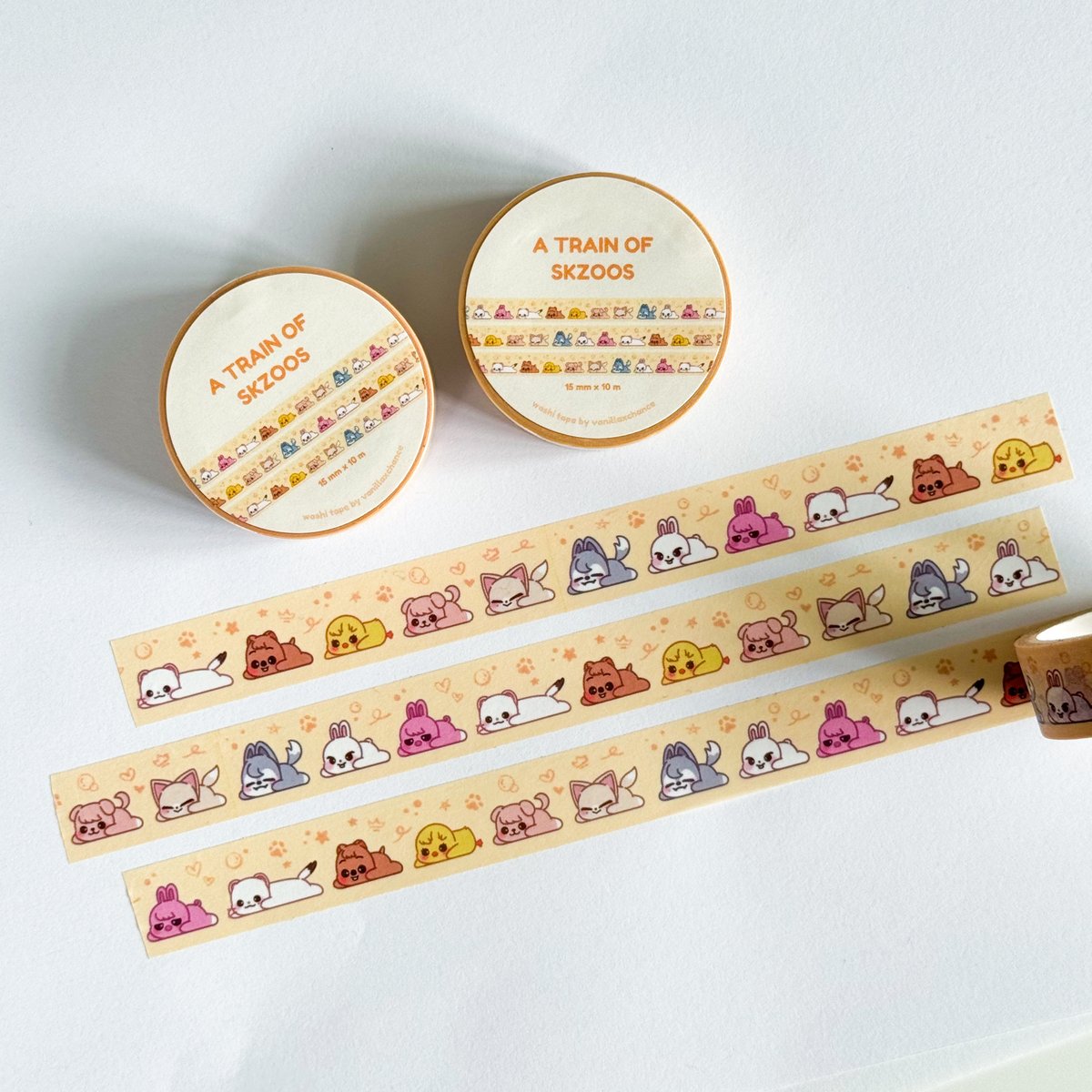 Image of A Train of SKZOOs Washi Tape