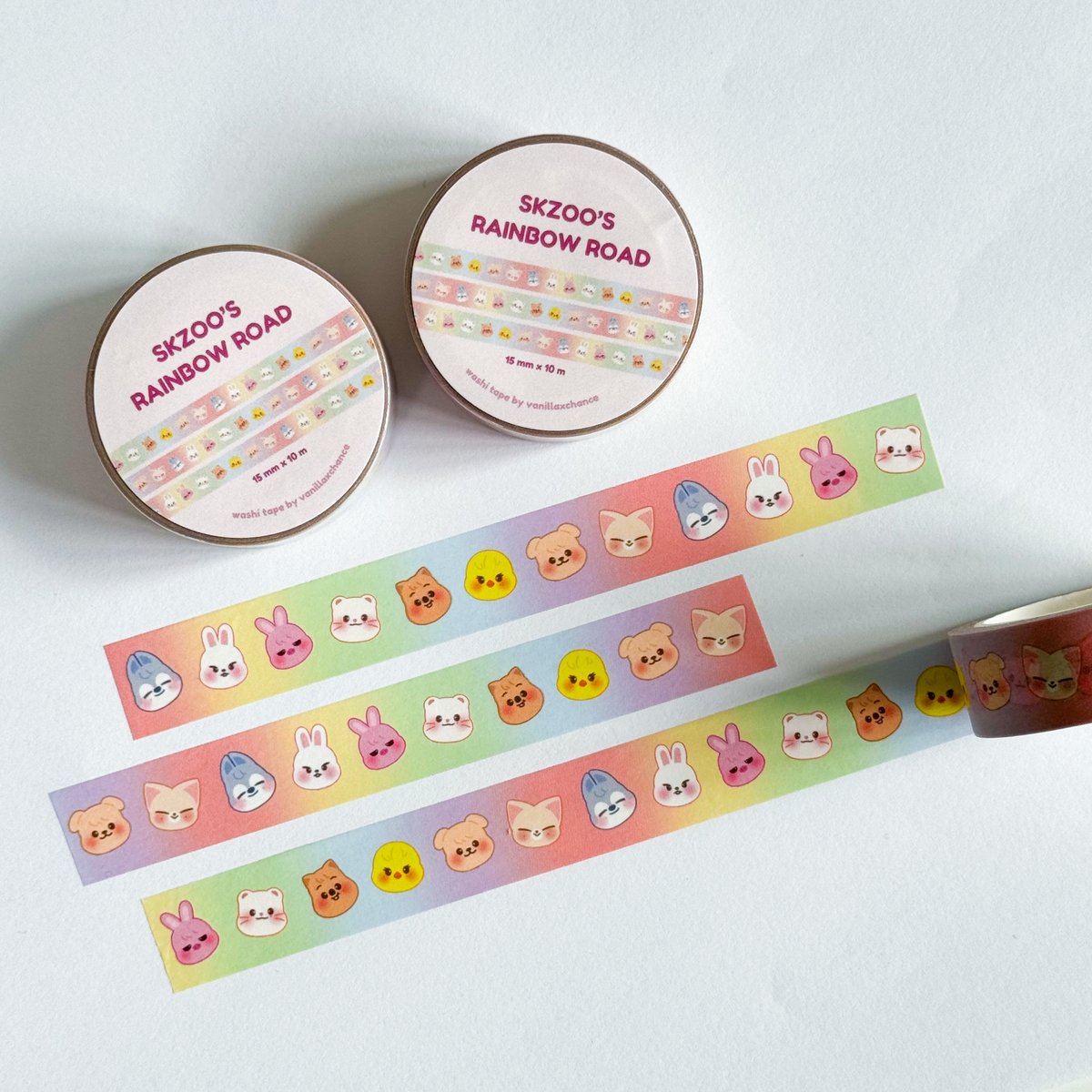 Image of SKZOO Rainbow Road Washi Tape 