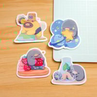 Image 1 of Bee, Cosmos, Sweets, Grub | Stickers