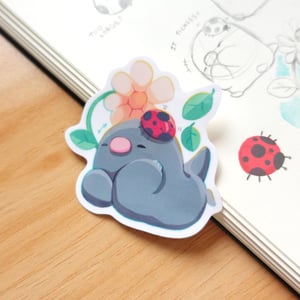 Image of Coral, Ladybug, Pond, Chomp | Glossy Stickers