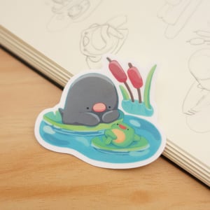 Image of Coral, Ladybug, Pond, Chomp | Glossy Stickers