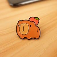 Image 2 of Potato the capybara | Enamel Pin