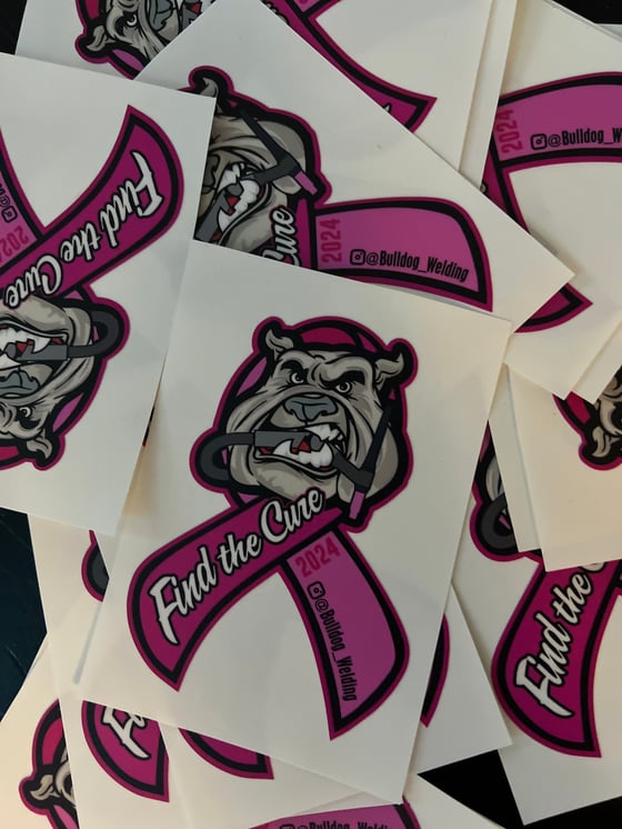 Image of 2024 breast cancer awareness stickers