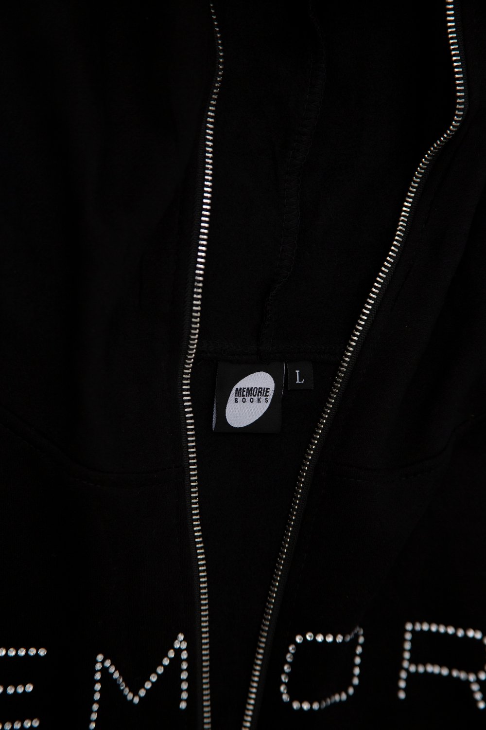 Full Zip Rhinestone Hoodie