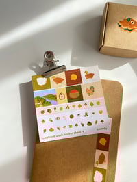 Image 1 of Forestcore washi 🌲 🍄 🪿 sticker sheet