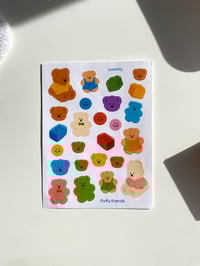 Image 4 of Fluffy friends 🧸 sticker sheet