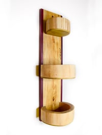 Image 2 of Herb Shelf, Knick Knack Cabinet, Wooden Rustic Cherrywood with exotic Purple Heart