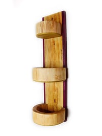 Image 3 of Herb Shelf, Knick Knack Cabinet, Wooden Rustic Cherrywood with exotic Purple Heart