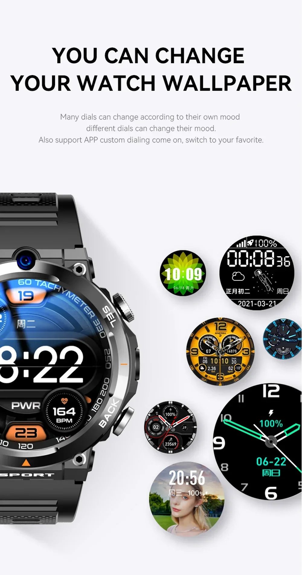 MSL 1.39-inch 4G Network Smart Watch - Dual Camera, GPS, NFC, Android, and Waterproof