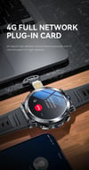 MSL 1.39-inch 4G Network Smart Watch - Dual Camera, GPS, NFC, Android, and Waterproof