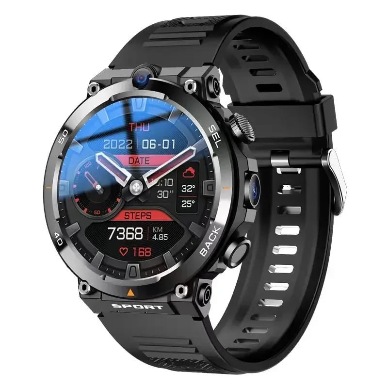 MSL 1.39-inch 4G Network Smart Watch - Dual Camera, GPS, NFC, Android, and Waterproof
