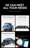 MSL 1.39-inch 4G Network Smart Watch - Dual Camera, GPS, NFC, Android, and Waterproof