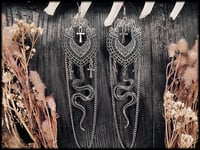 Image 1 of Shántánii - long snake earrings