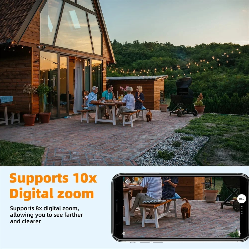 MSL 8MP E27 Bulb Camera with WiFi Surveillance, LED Bulb, AI Tracking
