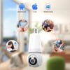 MSL 8MP E27 Bulb Camera with WiFi Surveillance, LED Bulb, AI Tracking