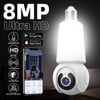 MSL 8MP E27 Bulb Camera with WiFi Surveillance, LED Bulb, AI Tracking