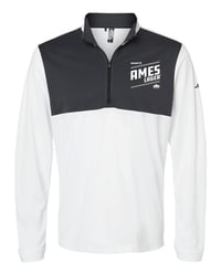 Image 1 of Ames Lager White/Carbon Quarter-Zip Pullover