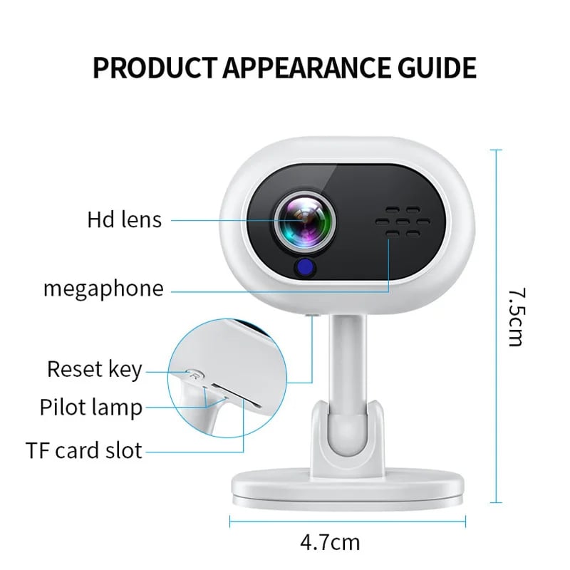 1080P Mini Smart WiFi IP Camera Indoor Wireless Home Security