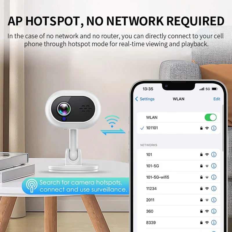 1080P Mini Smart WiFi IP Camera Indoor Wireless Home Security