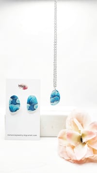 Neckalece´s Set | Conjunto de Collar Flores Turquesa