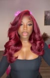 Flame Swoop Red Wig