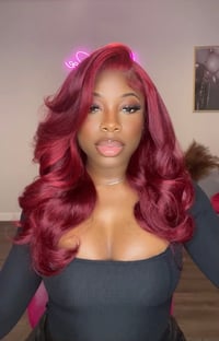 Image 1 of Flame Swoop Red Wig