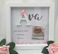 Image 6 of New baby frame, baby girl frame baby boy frame, nursery decor, baby keepsake frame, new baby frame