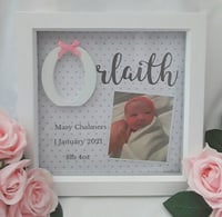 Image 8 of New baby frame, baby girl frame baby boy frame, nursery decor, baby keepsake frame, new baby frame