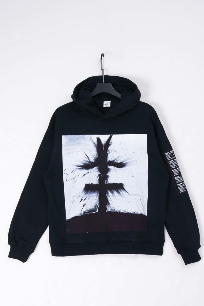 Image of BTF - Terry Cotton Black Hoodie