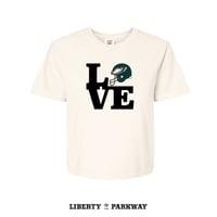 Image 2 of Women's 'LOVE Birds' Crop Shirt