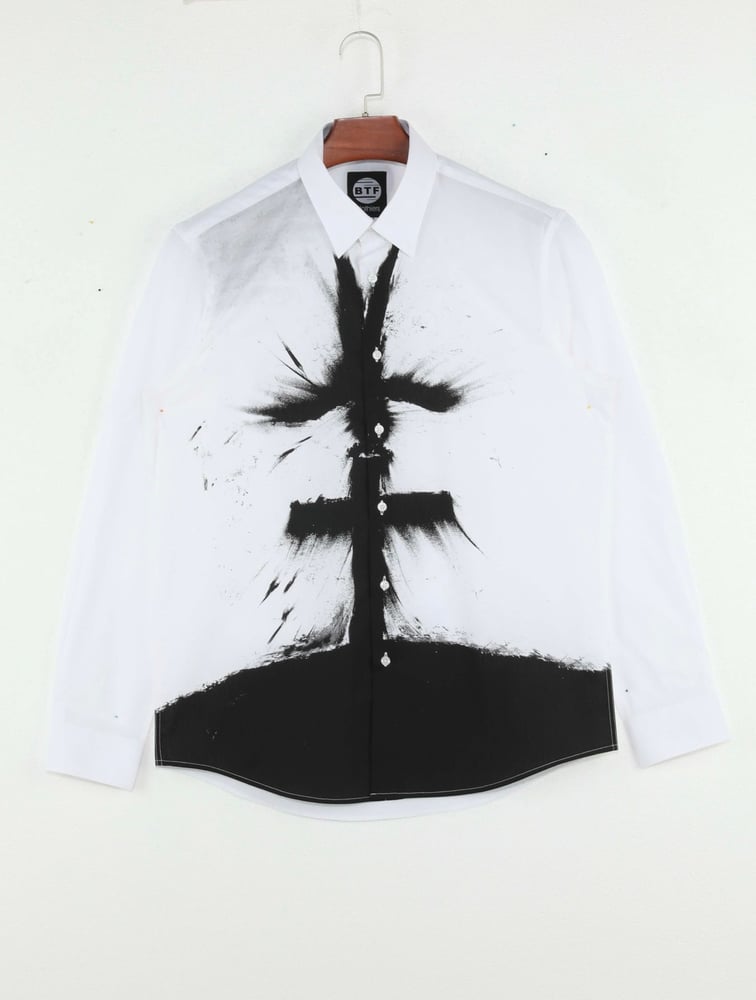 Image of BTF - White Egyptian Cotton Button Up