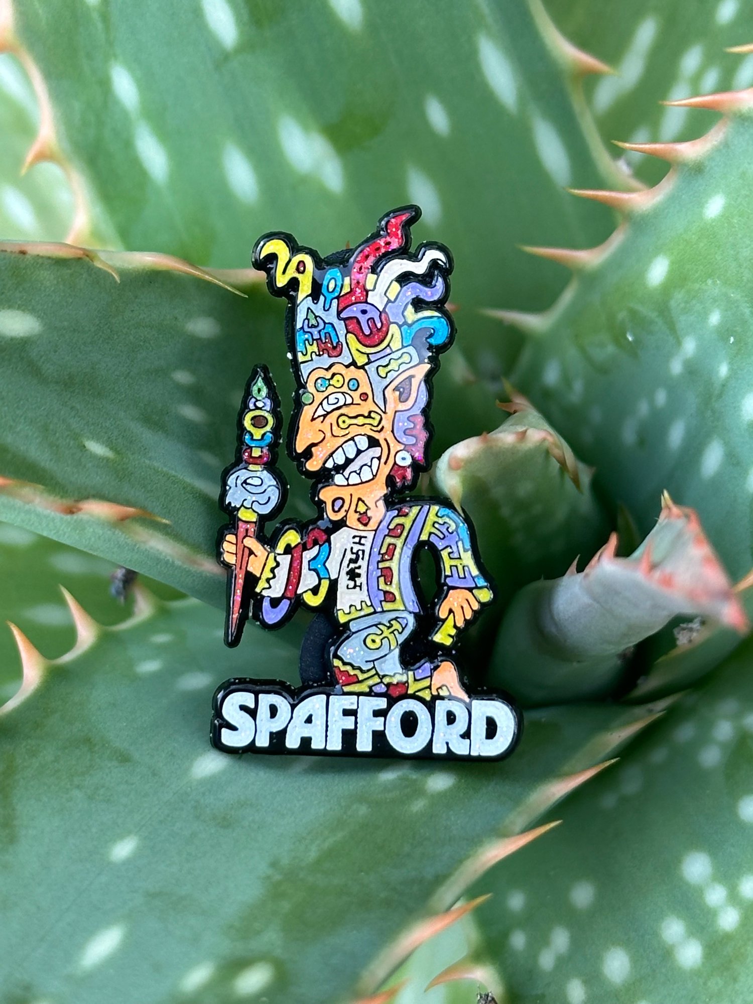 Spaztec Man Pin