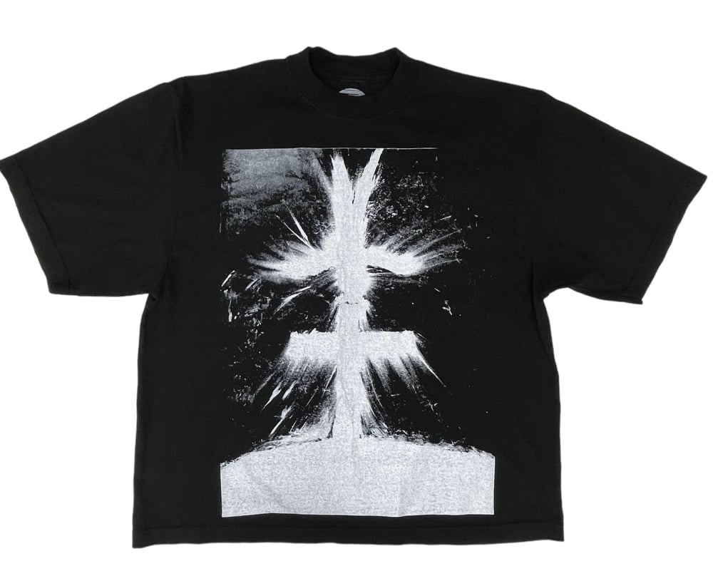 Image of BTF - Mind of a Maniac Box Crop  Black/ White Shirt