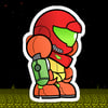 Paper Samus Sticker
