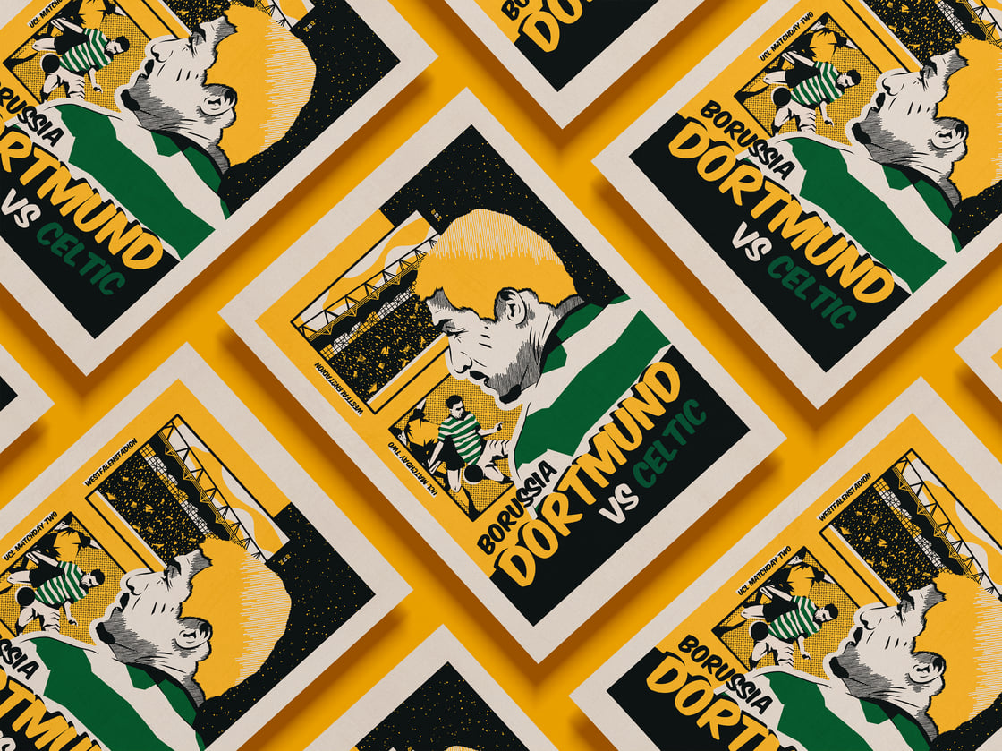 Image of Dortmund vs Celtic Match Poster