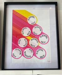 Image 2 of Blackpool Rock (riso style) Print