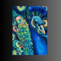 Image 2 of Peacock art print