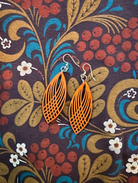 Oval Embrace in Orange Earrings