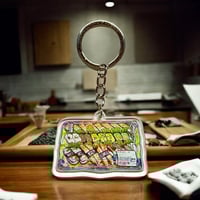 Image 1 of Multicolour Sushi Tray Keyring