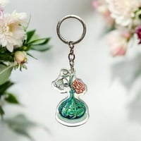 Image 1 of Green Vase Keyring
