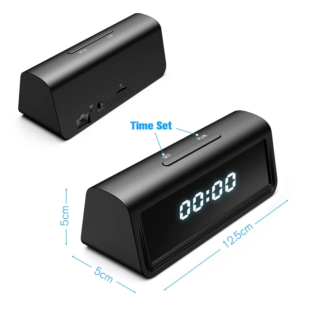 Mini Camera 4K 1080P 2.4G/5G Wifi Clock DVR Video Recorder Home Security