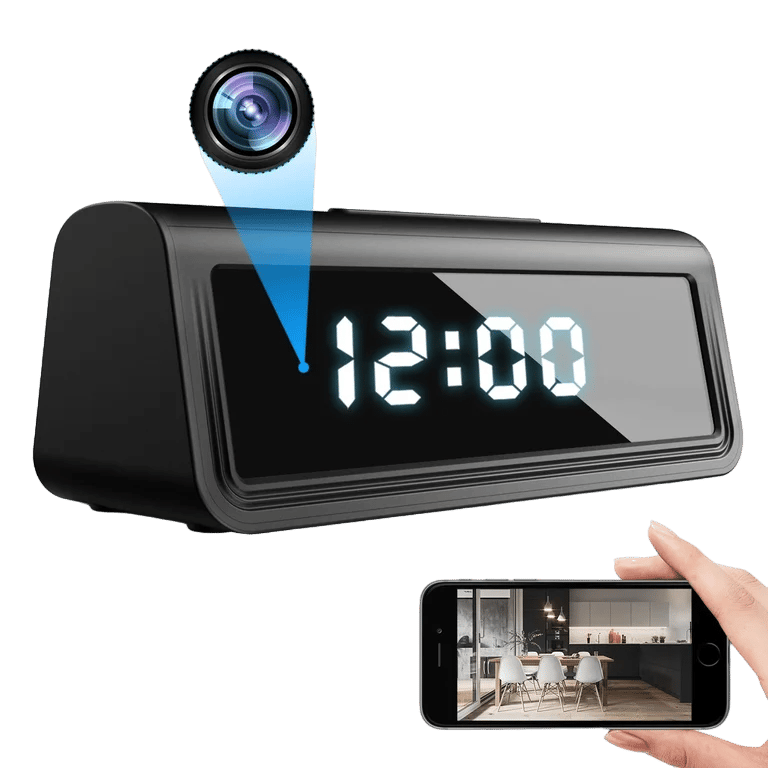 Mini Camera 4K WiFi Clock DVR Hero Image